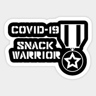 Snack Warrior (White) Sticker